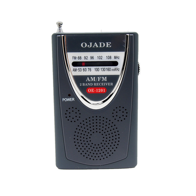 Built In Speaker AM FM Radio Receiver 108MHZ 50 DB Portable Radio Mini Pocket