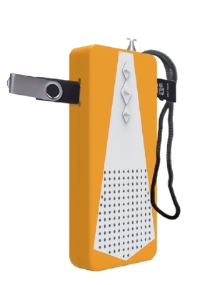Portable USB FM Radio Receiver Flashlight Pocket TF Player Radio With Speaker