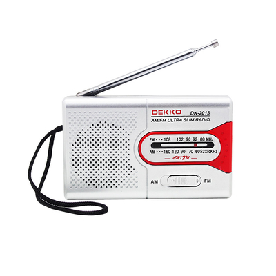 Private model Portable AM FM Radio OEM LOGO Color 2 Band ABS With Speaker