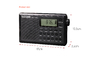 Multi Band Rechargeable Radio With Bluetooth Desktop Small With Alarm Clock