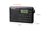 Display Handheld Bluetooth Radio 108MHZ Bluetooth Clock Radio With Folding Bracket